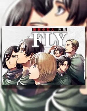 ATTACK ON TITAN ARTBOOK FLY - LIMITED EDITION   BONUS Chibi Figure
