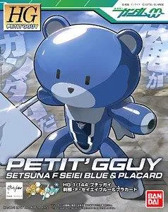Gundam: Petit'Gguy Setsuna F Seiei Blue & Placard HG Model Hobbyist Community