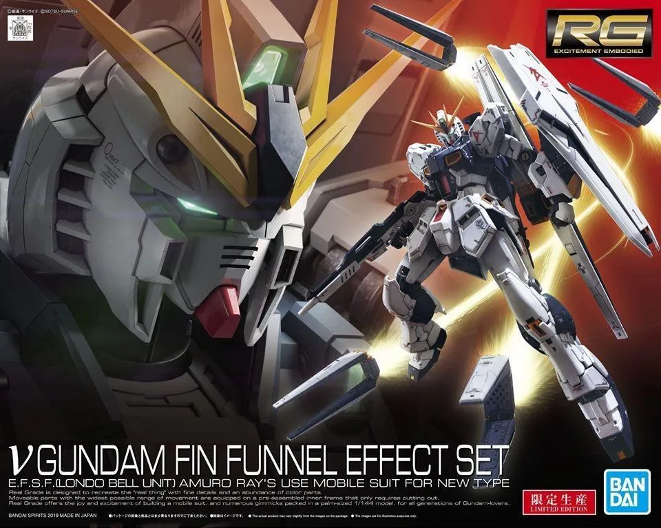 Digital Sculpt Mainstream Appeal Gundam: v Gundam Fin Funnel Effect Set RG Model