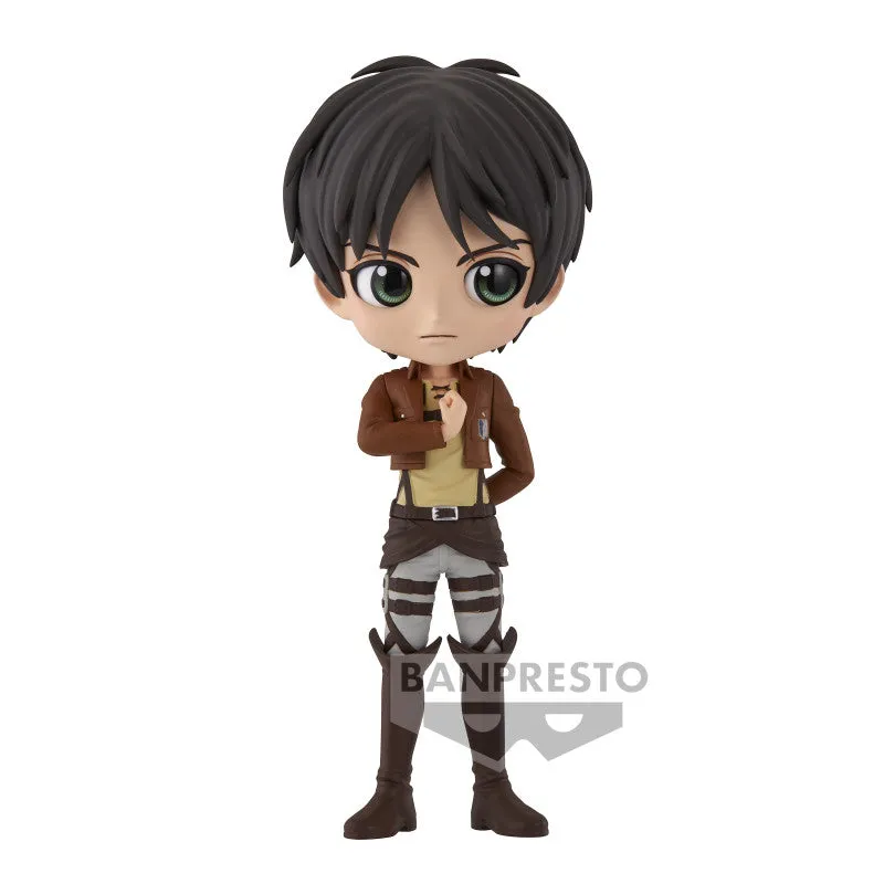 ATTACK ON TITAN FIGURE - QPOSKET - EREN YEAGER (A) Video Game Adaptation Future Antique