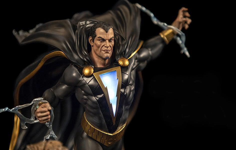 Sound Effect Silver Coated Black Adam Rebirth 1/6 Scale Statue
