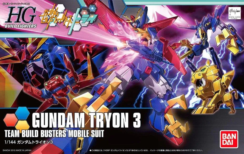 Museum Gift Gundam: Gundam Tryon 3 HG (Gundam Build Fighters) Model