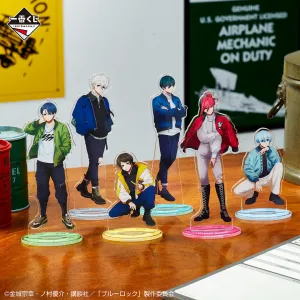 Gaming Showcase ICHIBAN KUJI BLUE LOCK - PROOF OF EXISTENCE - F PRIZE - ACRYLIC STAND Complete Set 6 Types