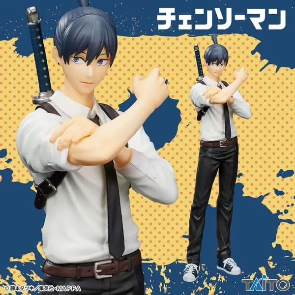 Chainsaw man Aki Hayakawa Figure Rubber Toy Art Collectible