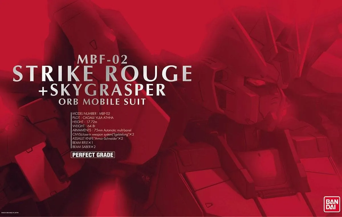 Anime Toy Emerging Brand Gundam: Strike Rouge + Skygrasper PG Model