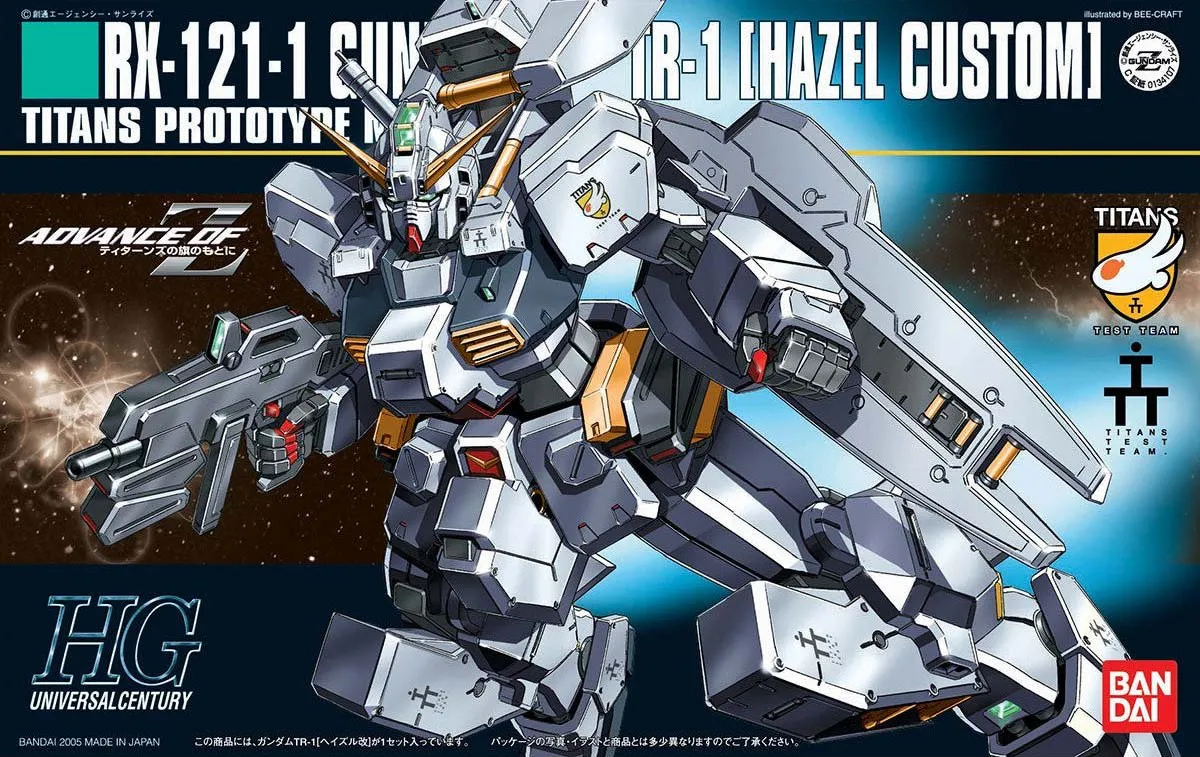 Gundam: RX-121-1 Hazel-Custom HG Model Articulated Hero Display Figure
