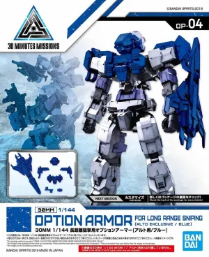 30 Minutes Missions: Option Armour for Long Range Sniping (Alto Exclusive/Blue) Model Option Pack Immersive experience Chibi Figure