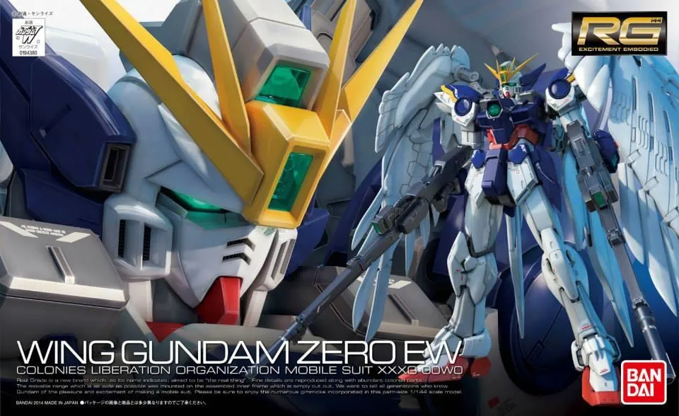 Gundam: Wing Gundam Zero EW RG Model Anime Figure Blue Ribbon