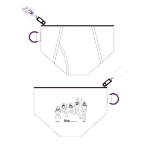 DanDaDan Exhibition - Evil Eye Brief Pouch with Acrylic Keychain Display Model