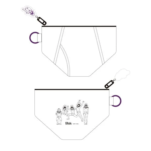 DanDaDan Exhibition - Evil Eye Brief Pouch with Acrylic Keychain Display Model