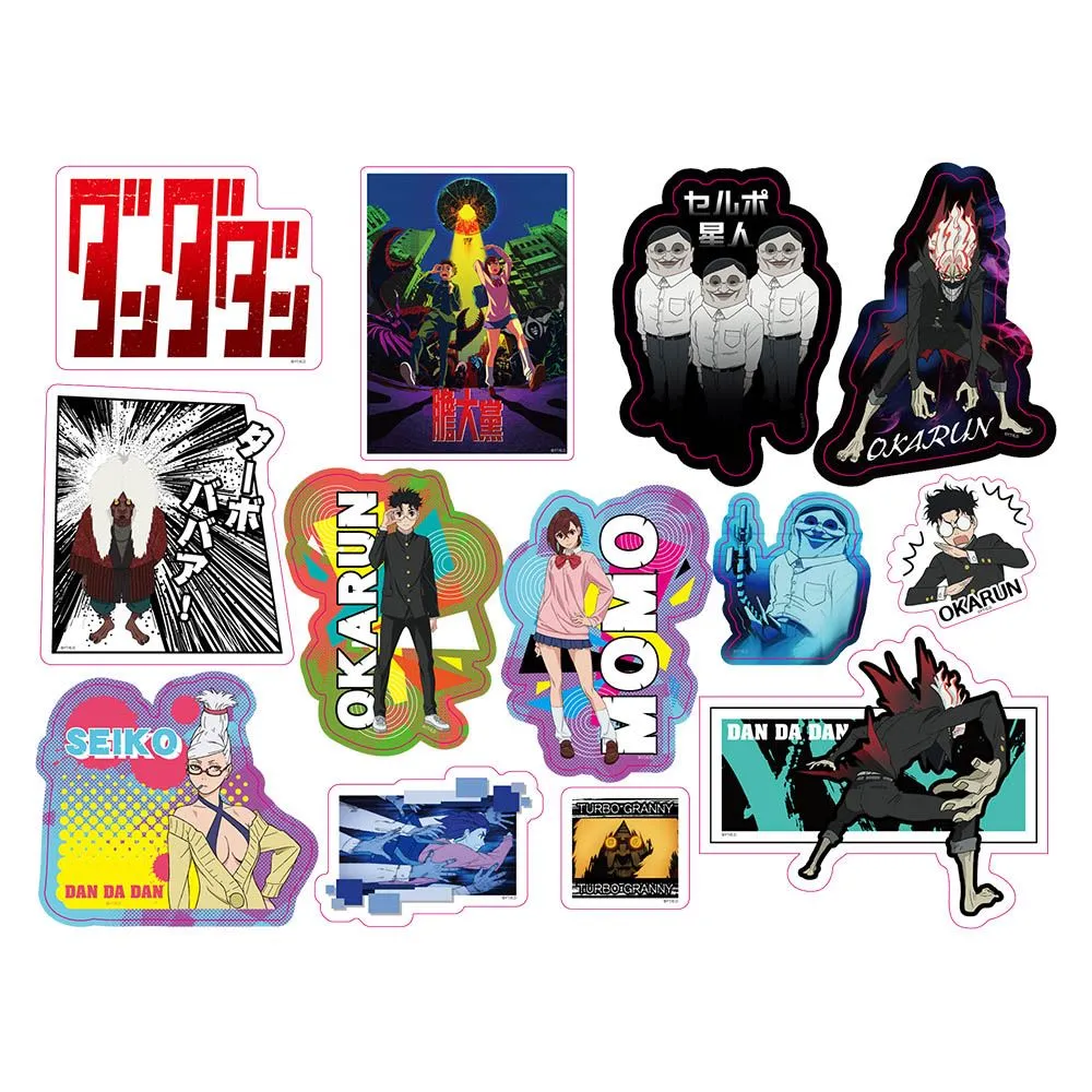 Dandadan Luggage Sticker Set Hallway Display