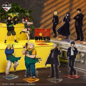 ICHIBAN KUJI SAKAMOTO DAYS VOL.1 - F PRIZE ACRYLIC STAND COMPLETE SET OF 10 TYPES Action Goods