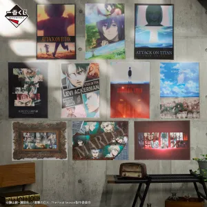 Ichiban Kuji Attack on Titan - Rumbling - H Prize - Clear Poster Complete Set 10 Types Imaginary Play