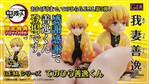 Demon Slayer Kimetsu no Yaiba G.E.M Series Palm Size Zenitsu ( with gift - illustration card ) Superhero Creation International Brand