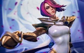 League of Legends - The Grand Duelist Fiora Laurent 1/4 Scale Statue Robot Figure
