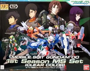 Gundam: Mobile Suit Gundam 00 1st Season MS Set (Clear Colour) HG Model Artisanal Product Mini Collectible