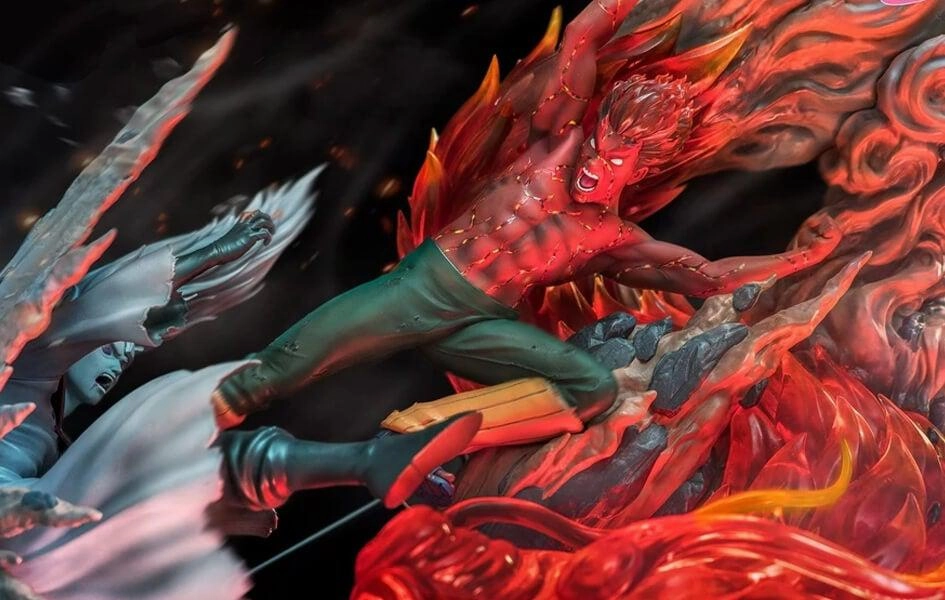 Metallic Finish Bushier Brows Sensei (Might Guy) Statue