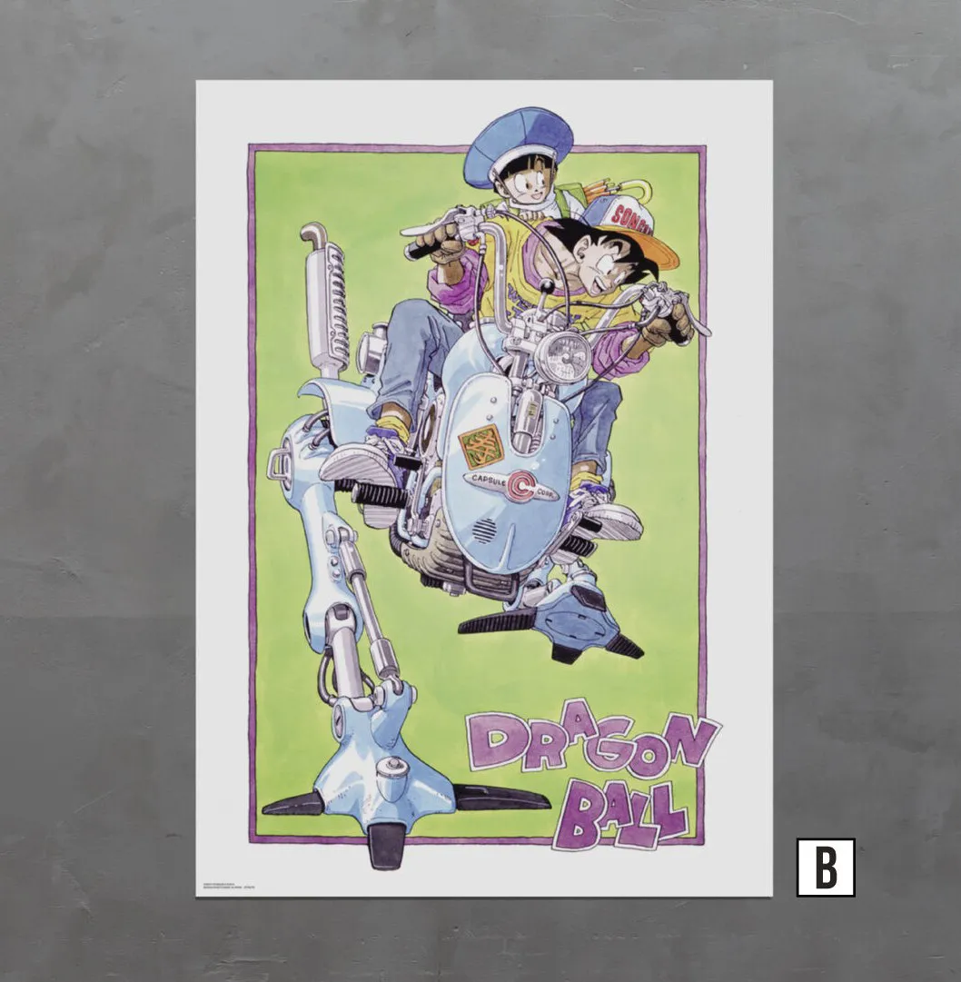 Superhero Statue Spacecraft Model DRAGON BALL 40TH ANNIVERSARY Official Big Poster B