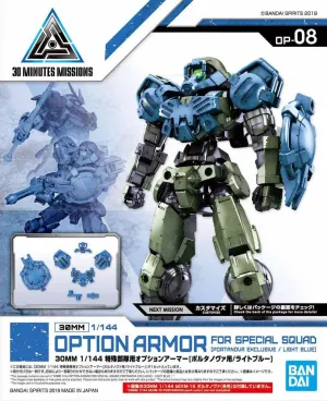 30 Minutes Missions: Option Armour for Special Squad (Portanova Exclusive/Light Blue) Model Option Pack Safe For Children Geek Culture