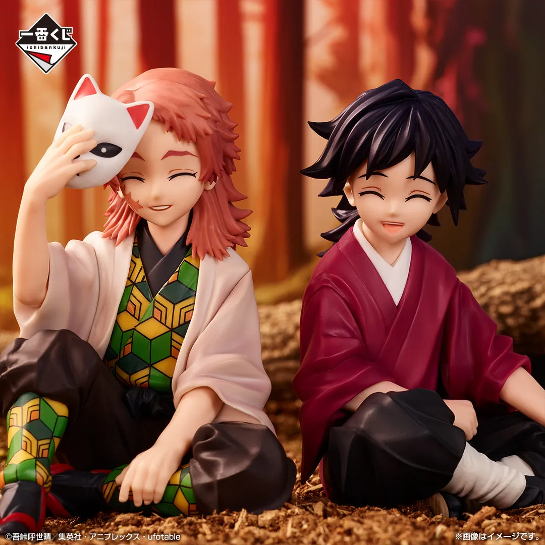 Business gift Miniature Showcase DEMON SLAYER KIMETSU NO YAIBA ICHIBAN KUJI - BONDS OF FATE 2 - LAST ONE PRIZE - Giyu Tomioka & Sabito Figure