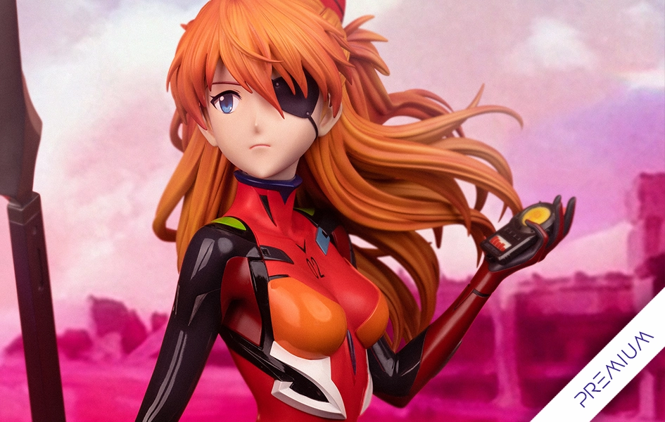 Evangelion 3.0 You Can (Not) Redo - Soryu Asuka Langley (Premium) 1/2 Scale Statue Chrome Plated
