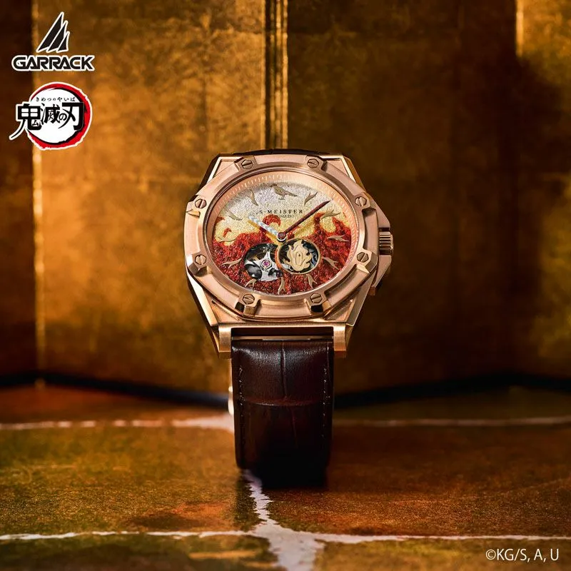 Demon Slayer Garrack X S-Meister Watch - Kyojuro Rengoku Model II SMS-43-KY-RK Action Art Premium Display