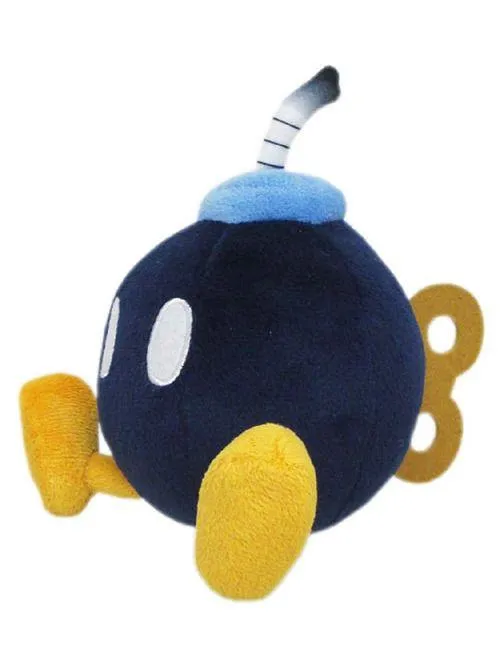 Super Mario Bros.: Bob-omb 6" Plush Hypoallergenic fabric