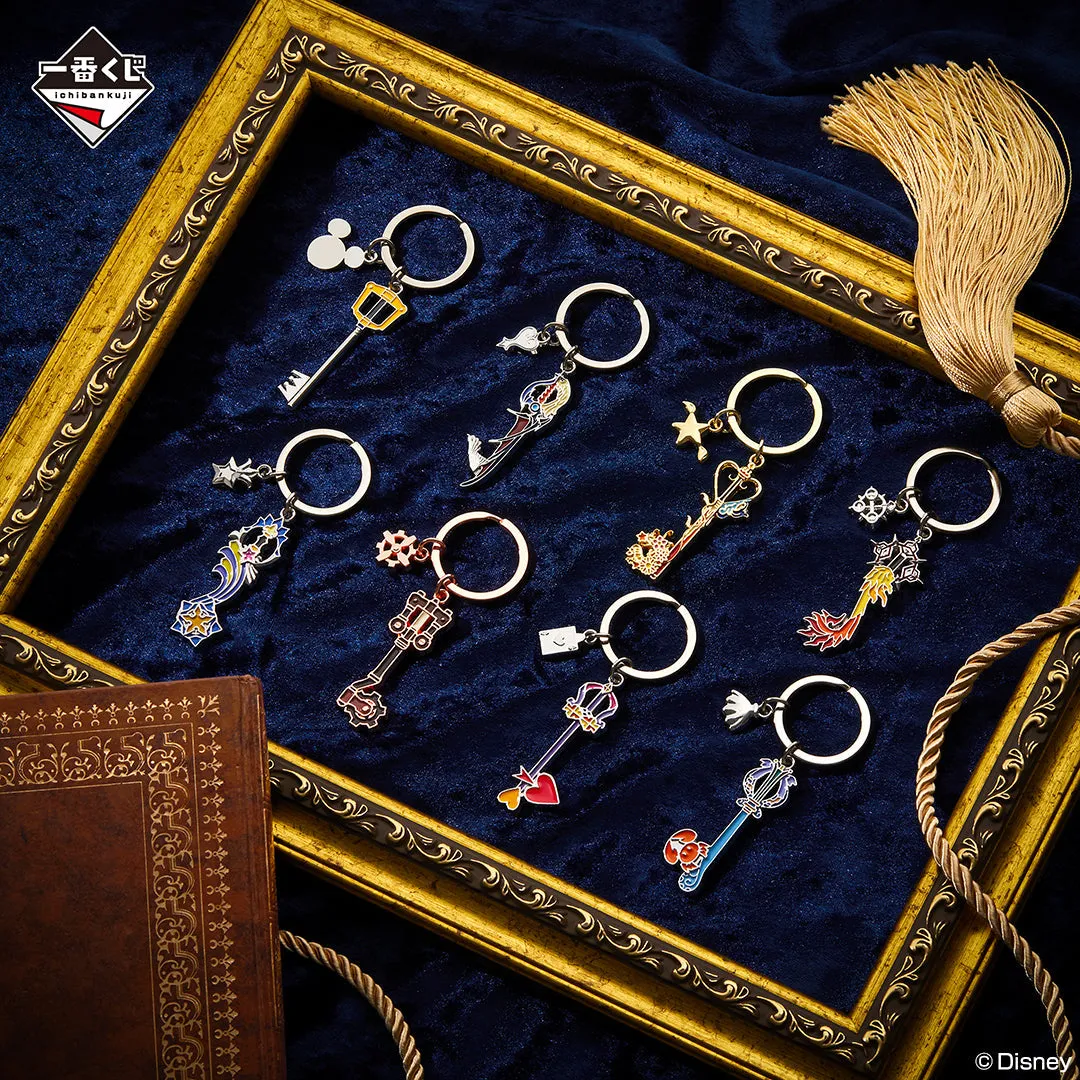 ICHIBAN KUJI KINGDOM HEARTS LINKING HEARTS G PRIZE - Keyblade Charm Collection SPECIAL SET 8 Pcs Mini Bauble