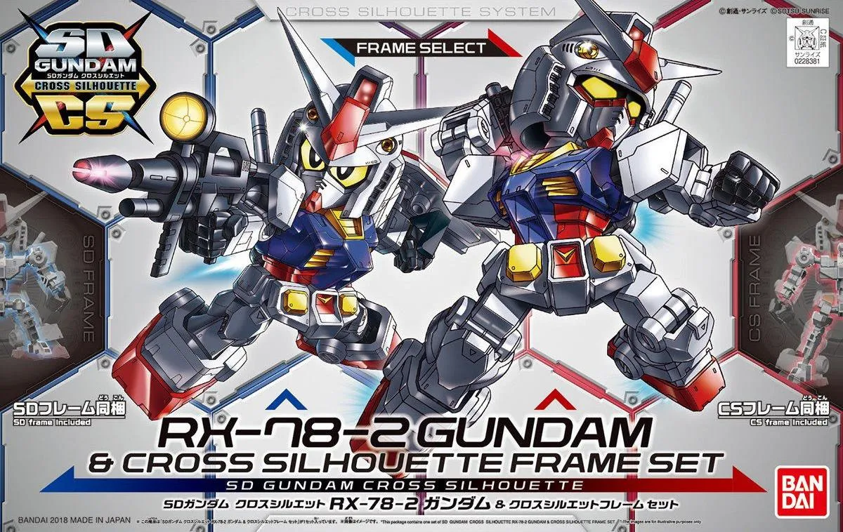 Gundam: RX-78-2 Gundam & CS Frame Set SDCS Model Gaming Figure
