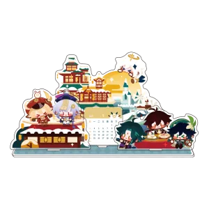 Genshin Impact All That Glitters - Acrylic Standee Calendar 2021 Water Sport Book End