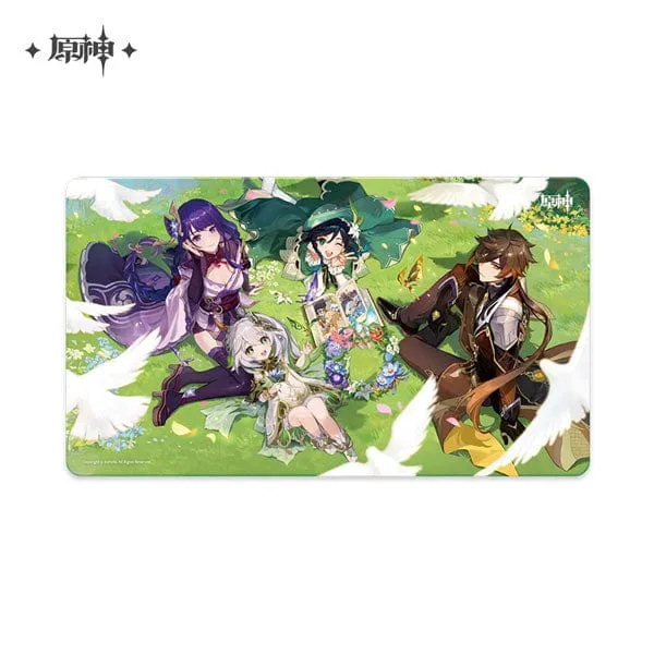 GENSHIN IMPACT GAMING MOUSEPAD - GENSHIN IMPACT 2ND ANNIVERSARY ILLUSTRATION Right Protect Future Plan