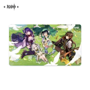 GENSHIN IMPACT GAMING MOUSEPAD - GENSHIN IMPACT 2ND ANNIVERSARY ILLUSTRATION Right Protect Future Plan