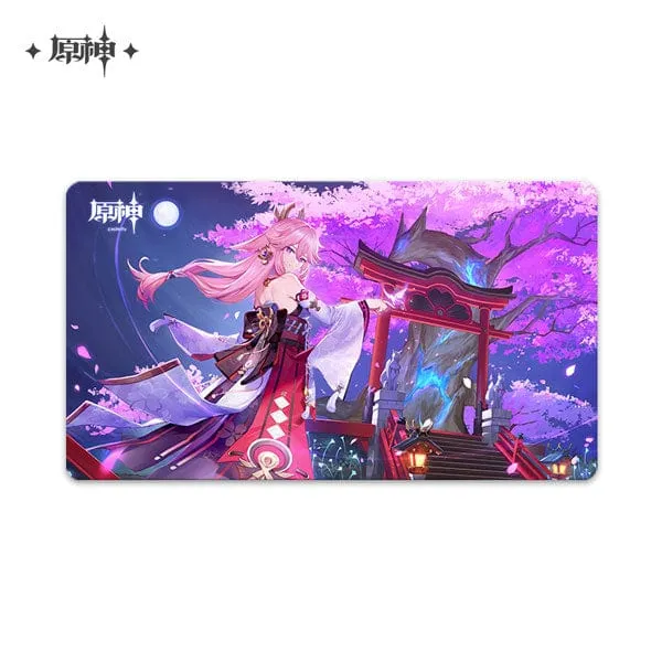 GENSHIN IMPACT GAMING MOUSEPAD - YAE MIKO Earthquake Simulation Future Plan
