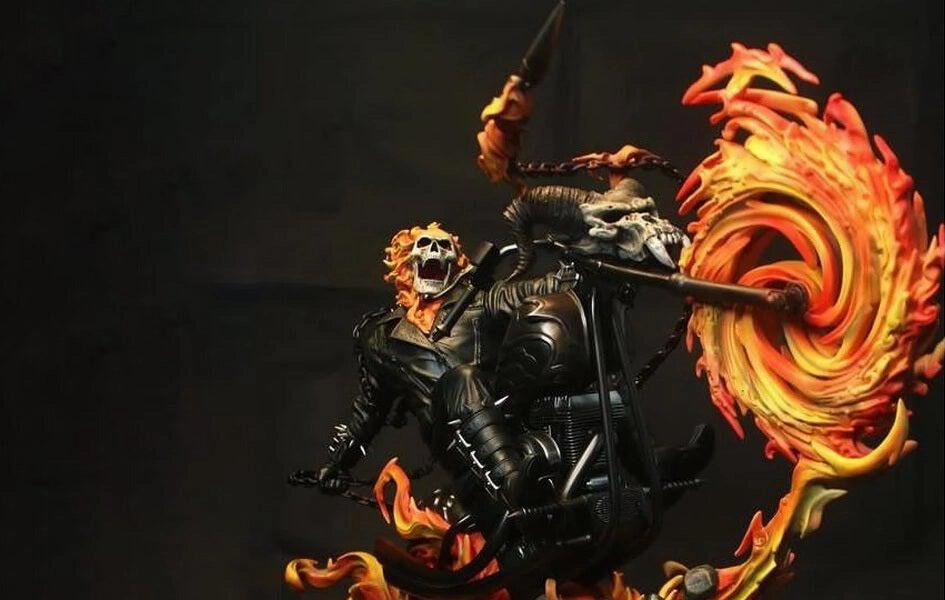 Podcast Studio Ghost Rider 1/4 Scale Statue