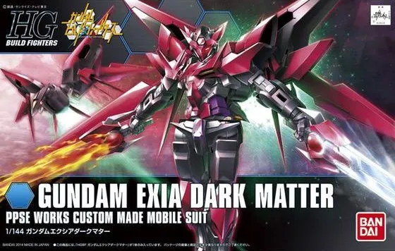 Collectible Art Gundam: Gundam Exia Dark Matter HG Model