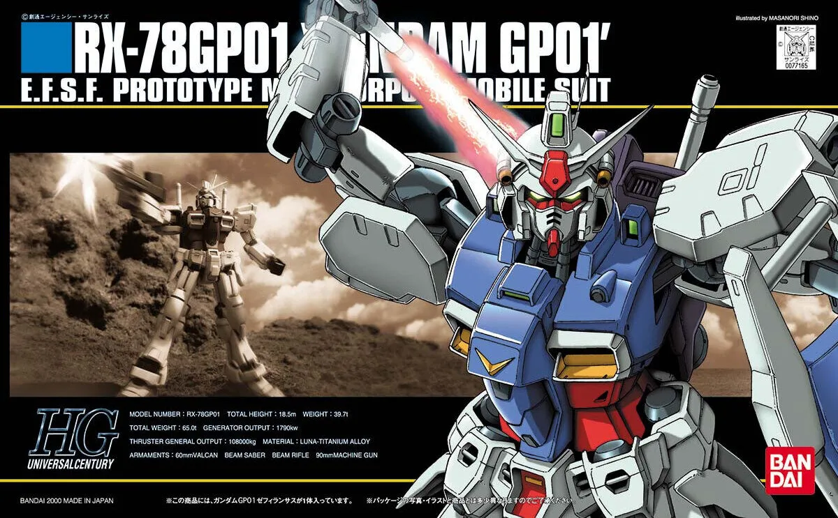 Gundam: Gundam GP01 HG Model Vinyl Hero Movie Character