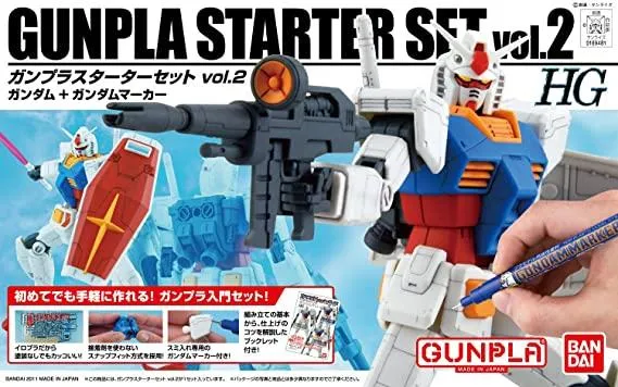 Art Hero Anime Model Gundam: Gunpla Starter Set vol. 2 HG Model
