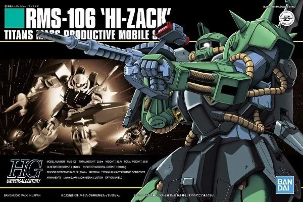 Gundam: Hi-Zack HG Model Memory Keepsake Gaming Hero