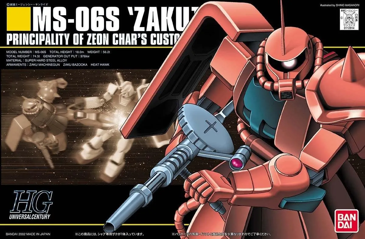 Missing Piece Artisan Partnership Gundam: MS-06S Char's Zaku II HG Model