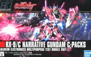 Battle Hero Bookcase Display Gundam: Narrative Gundam C-Packs HG Model