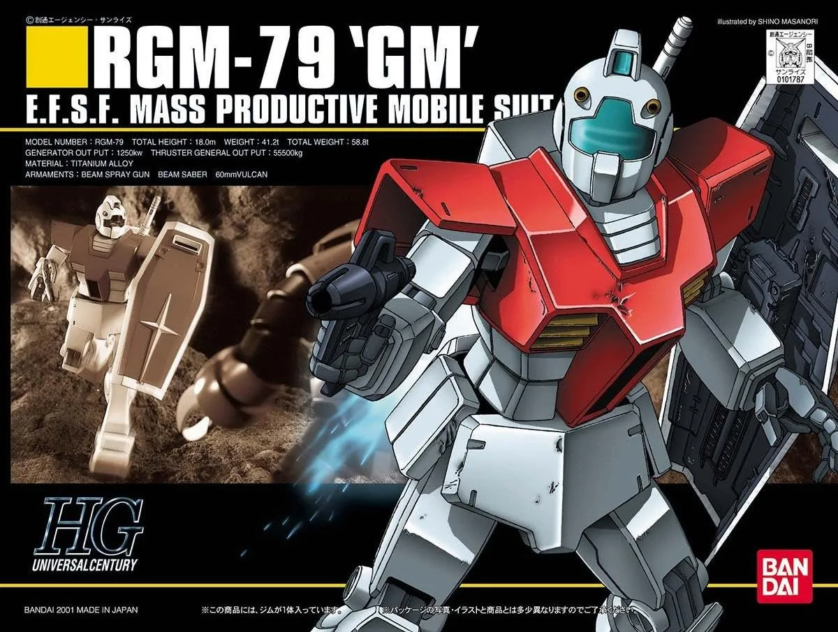 PVC Figure Gundam: RGM-79 GM HG Model