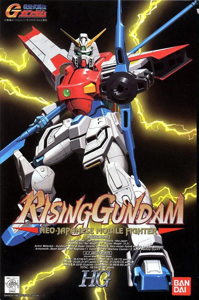 Gundam: Rising Gundam 1/100 HG Model PVC Model Egyptian Art