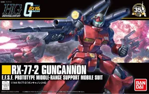 Exhibition Ready Story Driven Gundam: RX-77-2 Guncannon 1/144 HG Model