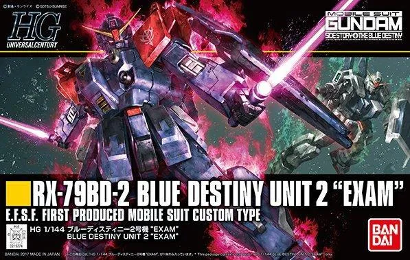 Collectors Hero Gundam: RX-79BX-2 Blue Destiny Unit 2 "Exam" (Univeral Century) Model