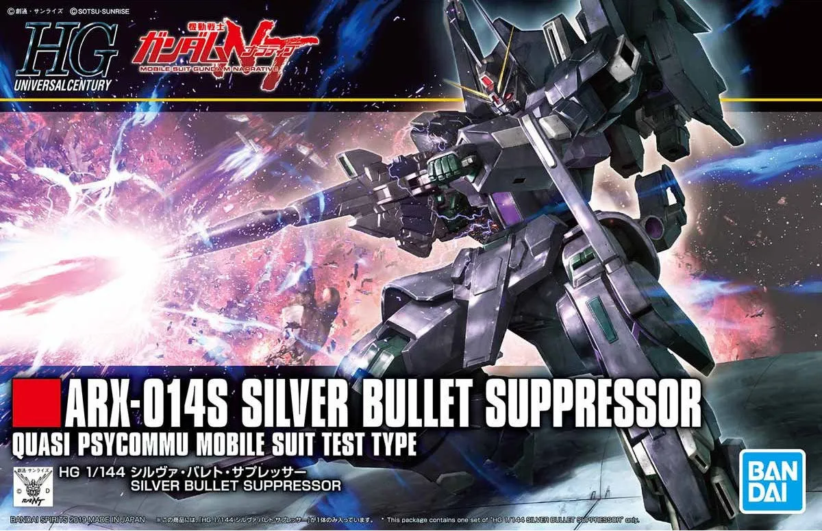 Balcony Decoration Everyday Use Gundam: Silver Bullet Suppressor HG Model