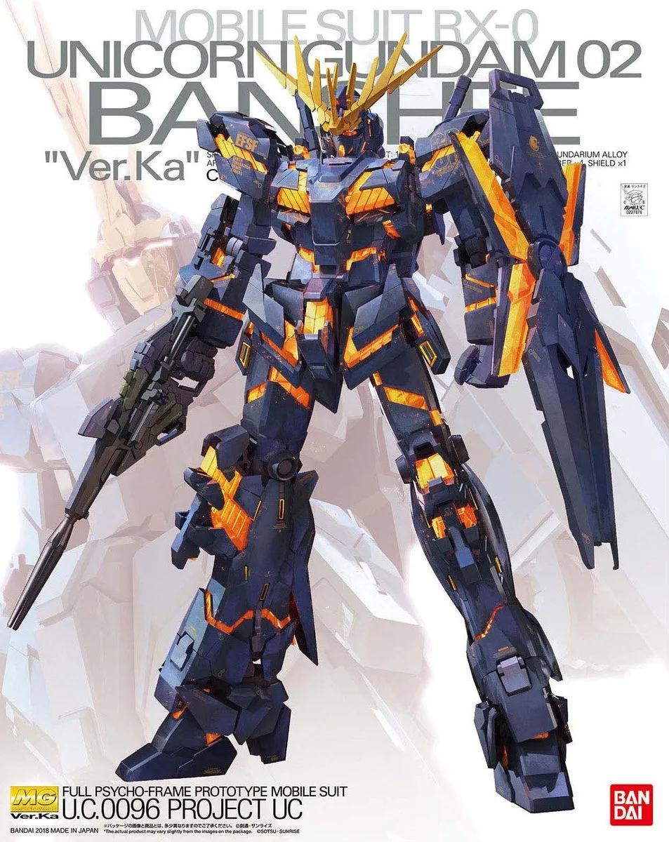 Desktop Toy Gundam: Unicorn Gundam 02 Banshee Ver. Ka MG Model