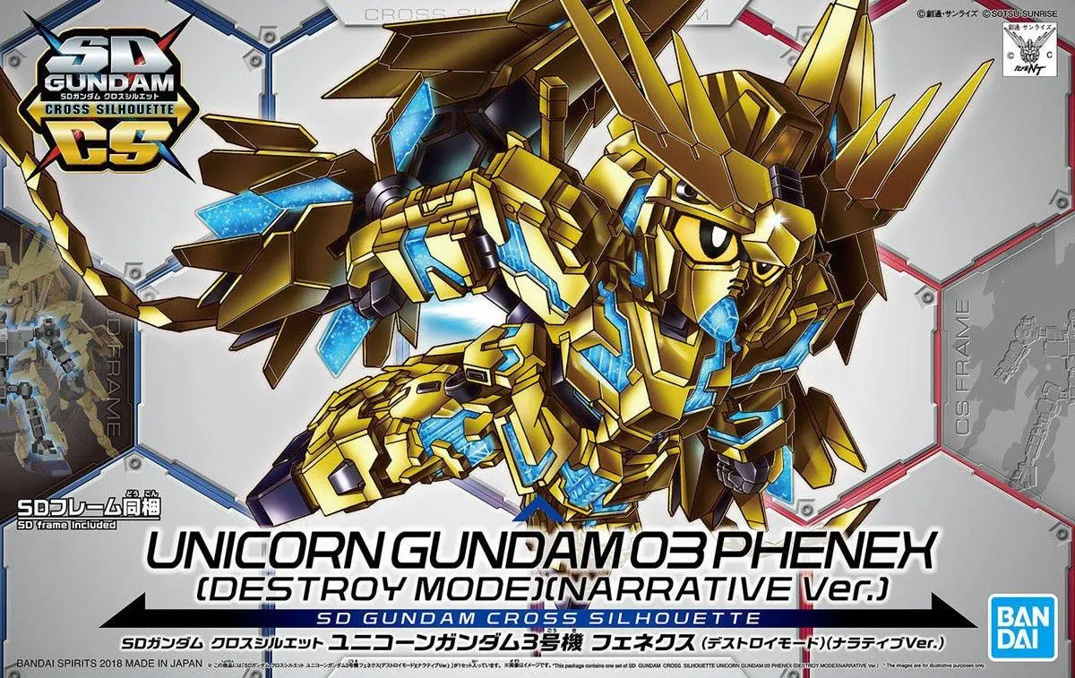 Variant Paint Magical Creature Gundam: Unicorn Gundam 03 Phenex (Destroy Mode) (Narrative Ver.) SDCS Model