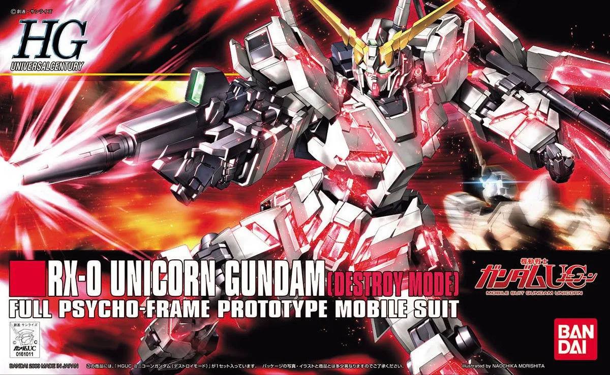 Gundam: Unicorn Gundam [Destroy Mode] HG Model Seasonal Rotation
