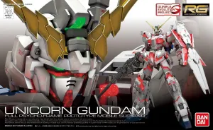 Gundam: Unicorn Gundam RG Model Vintage Statue Apartment Living