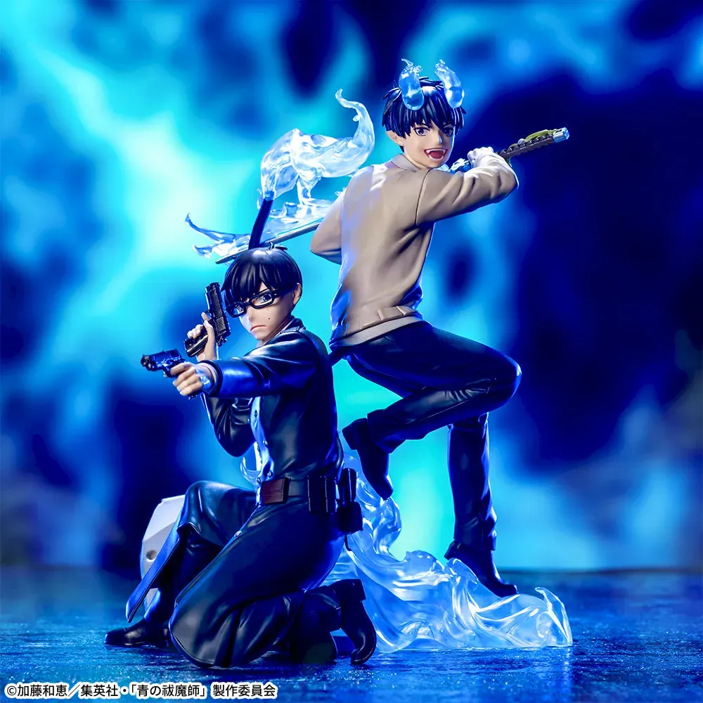 Sculpture Art promotional item Blue Exorcist Xross Link - Rin Okumura & Yukio Okumura Shimane Keimei Society Edition Complete Set of 2